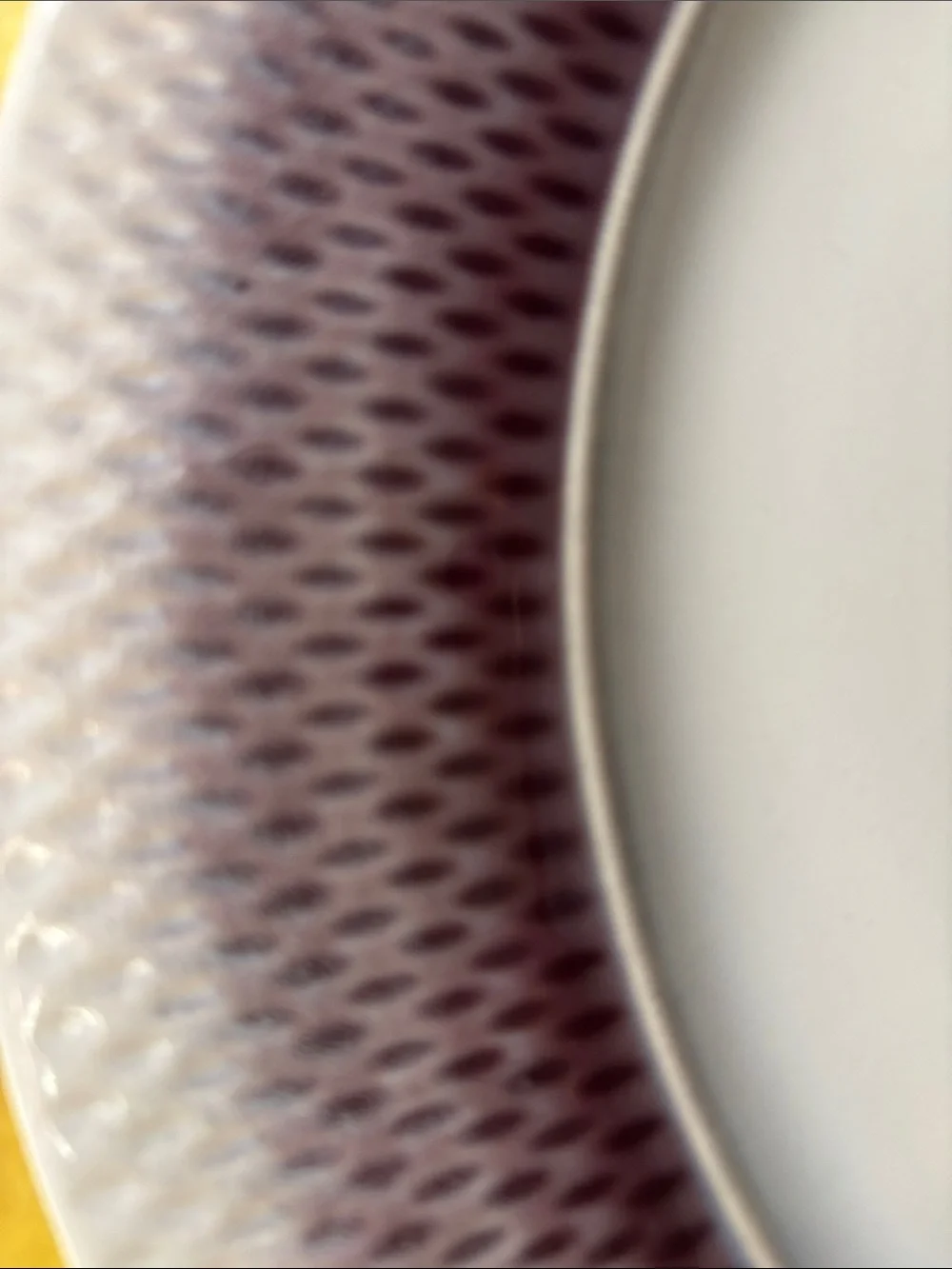 New Pfaltzgraff Eclipse Purple Gradient Rim Ceramic Large Dinner Plate